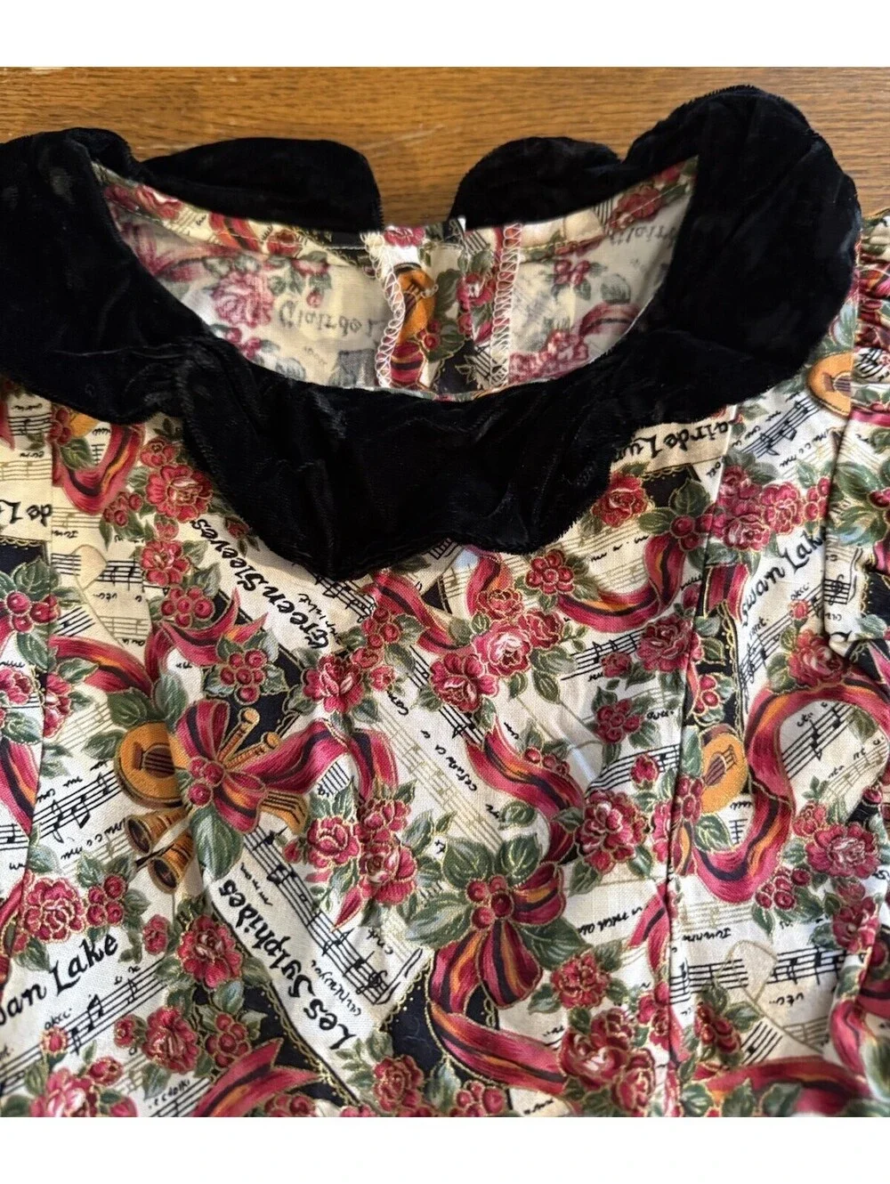 Petals San Francisco Vintage Girls Holiday Dress 1990s Made In USA READ 18 Month